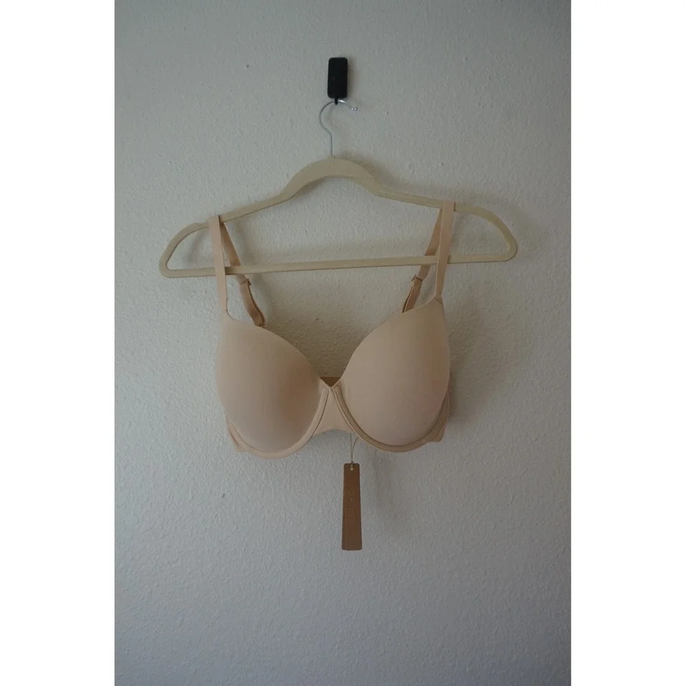 NEW SKIMS Fits Everybody T-Shirt Bra Minimalist Seamless Sand 32DDD - Picture 2 of 5